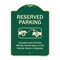 Signmission Designer Series-Reserved Parking Unauthorized Vehicles Will Be Towed Away O, 24" x 18", G-1824-9901 A-DES-G-1824-9901 - alternate 1
